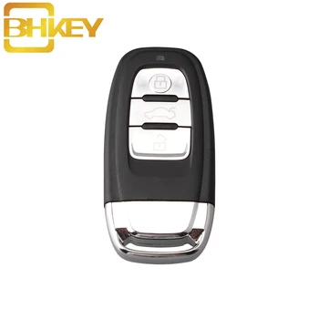 

BHKEY 3 Button Smart Remote Key Shell For Audi A4L Q5 8T0959754C 8K0959754G 8T0959754J Remote System Key Case