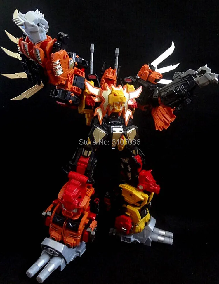 JinBao трансформация G1 MMC Predaking Feral Rex Predacons 6в1 негабаритных Обновление издание экшн-фигурка робот-игрушки