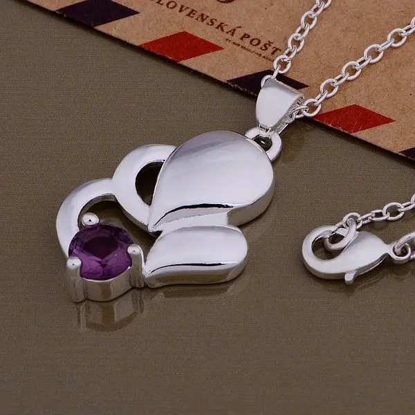 

wholesale High quality silver Fashion jewelry chains necklace pendant WN-829