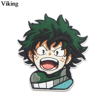 

Anime Hero Academia Patch Sticker Cartoon Iron On Patches Kids DIY Cool Sewing Fabric Embroidered Patches For Jacket Skirt G0012