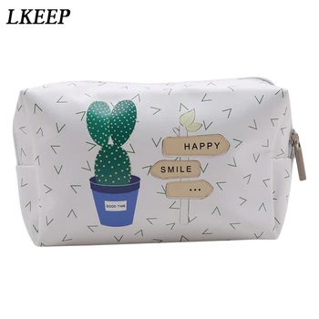 

Toiletry Bags Korean Style Travel PU Leather Cosmetic Bag Small Organizer Women Makeup Bag Make up Case Beauty Storage Wash bag