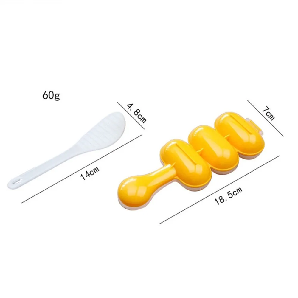 Пластиковые Мини Суши Базука Суши производитель рисовый шар форма для кухни резак для водорослей инструменты с ложкой