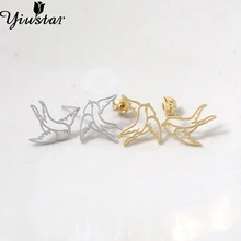 Yiustar Earring New Fashion Design Swallow Shape Bird Simple Animal Style Stud Earrings for women ED036