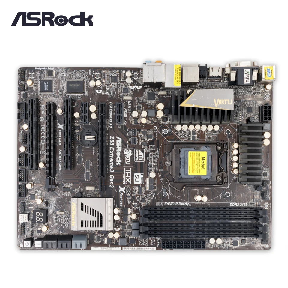 Original Asrock Z68 Extreme3 Gen3 Desktop Motherboard Z68 Socket LGA