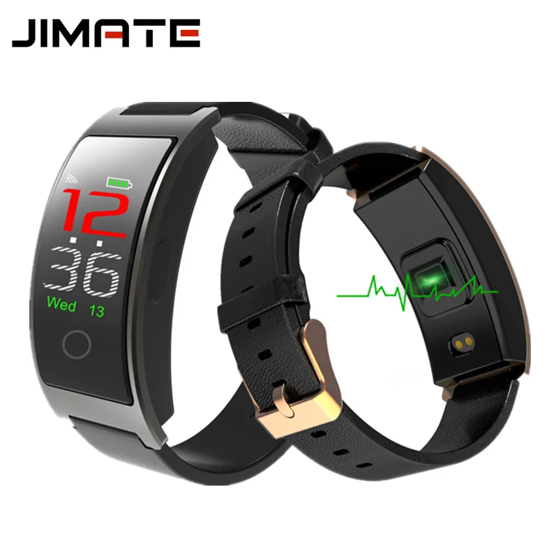 

Jimate CK11C Fitness Tracker Smart Wristband Color Screen Heart Rate Blood Oxygen Monitor Call Reminder Bracelet for IOS Android