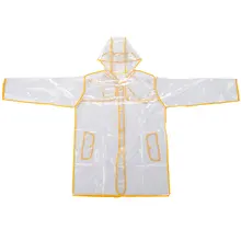

Clear Vinyl See Through Raincoat Women Transparent Rain Coat PVC Raincoat Jacket