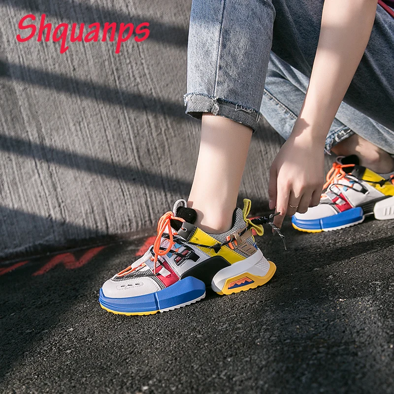 

Fashion Trend Tenis Women Shoes Casual Breathable Basket 2019 Zapatos Luxury Shoes Designers Scarpe Donna Chunky Sneakers Mujer