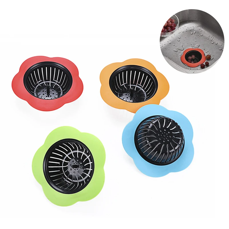Kitchen Sink Drainer Bathroom Anti-blocking Tools Kitchen Sink Drain Flower Floor Drain Cover Plug Water Filter Kitchen Sink Drainer Bathroom Anti-blocking Tools Kitchen Sink Drain Flower Floor Drain Cover Plug Water Filter