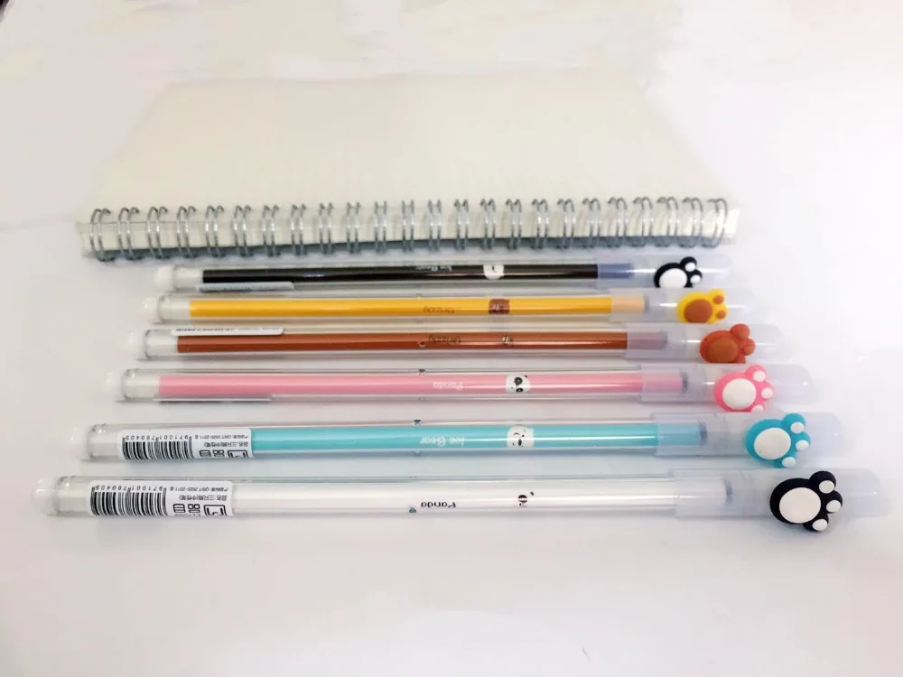 6 шт/лот три медведя голые гелевые ручки рекламный подарок канцелярские товары для школы и офиса