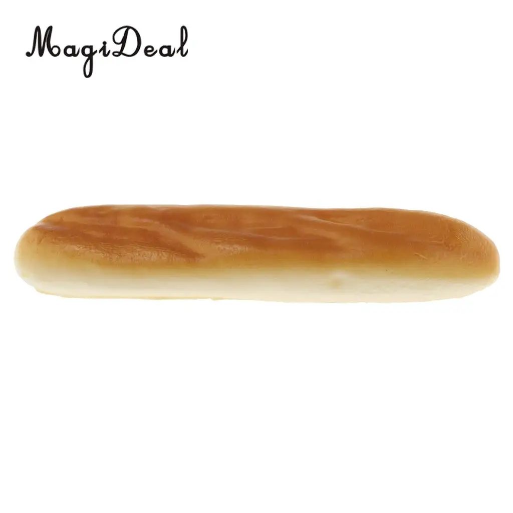 MagiDeal Artificial French Loaf Bread - Decorative Foam Food Fake Bread Desserts Car Bolster Kids Pretend Toy Games Play Props	