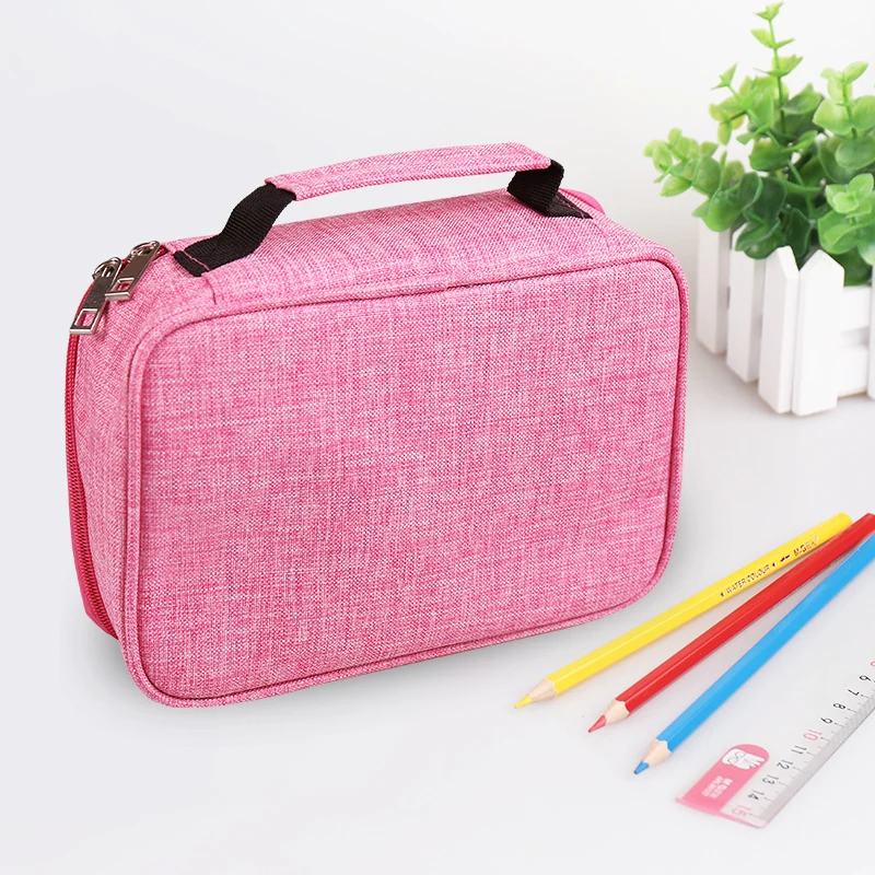 72 Holders 4 Layer Colored Pencil Bags Large Capacity Cute