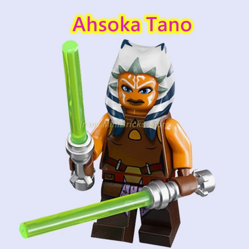 Звездные войны рыцарь-джедай Финн BB8 Ahsoka Tano Sabine Wren Ventress Leia Darth Vader Poe Dameron строительные блоки Звездные войны