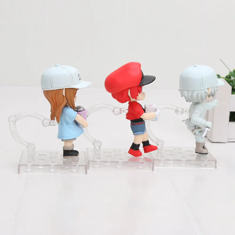 3 шт./компл. фигурки героев мультфильма Hataraku Saibou Lukocyte лукоцитарные кровяные