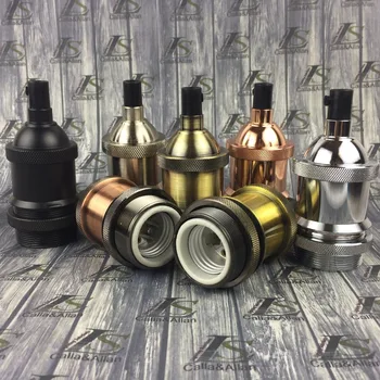 

vintage E26/27 lamp holder Edison light bulb threaded lamp socket DIY pendant lamp retro CE/UL lamp holder base