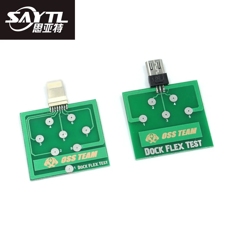 

Micro Test Boar Dock Flex for IP System Pin Test Phone Tail Plug Easy Test Board for iPhone 6 7 8 and Android USB Charging test