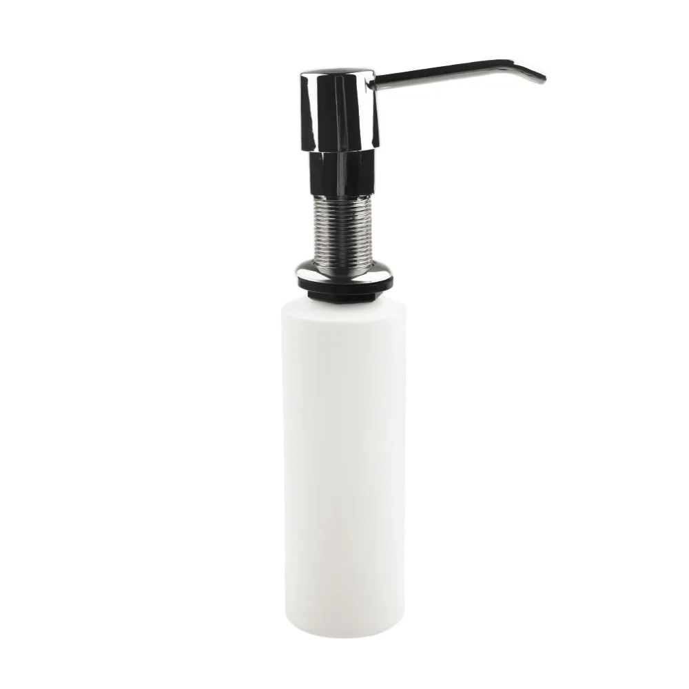 

2017 NEW 1Pc Kitchen Bathroom Touch Sink Liquid Shampoo Soap Lotion Holder Bottle 300ML Stainless Steel Fantastic Dispenser