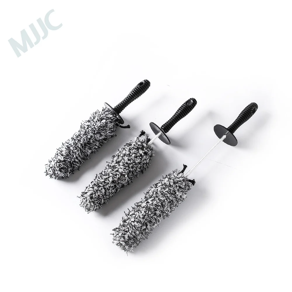 Online MJJC Marke 2019 Mikrofaser Rad Detaillierung Reinigung Pinsel 3 stück Kit mit Hoher Qualität