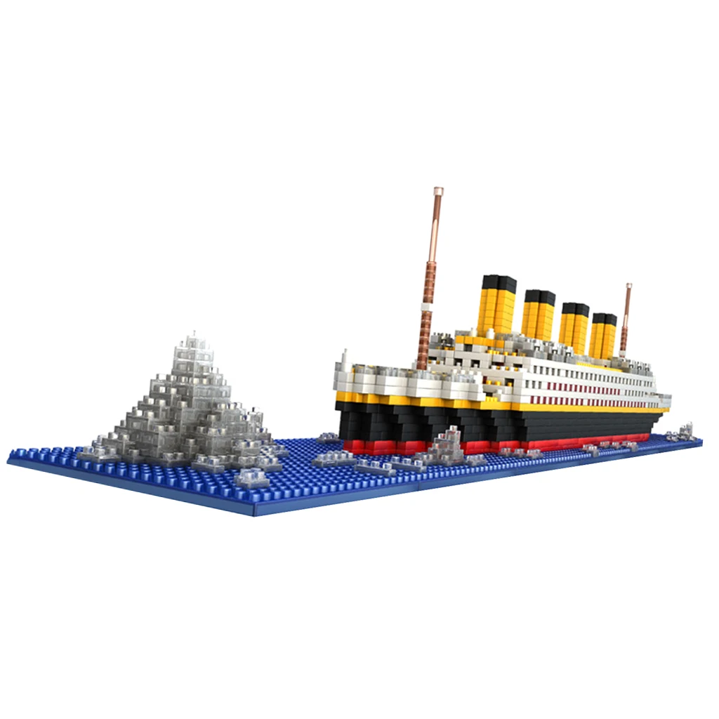 

1860 pcs Plastic Grand Titanic Building Blocks Kit Ship Model Assembly Blocks Kids Children Educational Toy Gift