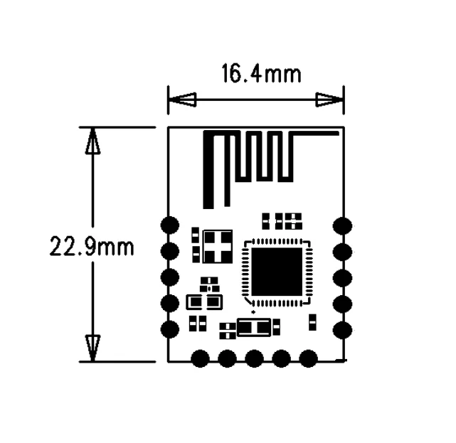 Мощный сигнал Bluetooth 5 Bluetooth 4,0 BLEANT+ модуль NRF52832 NRF52810 GT832E_01