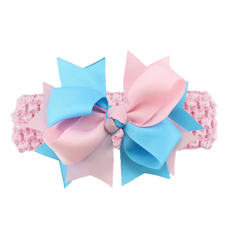 Милый цветной бант в горошек для маленьких девочек повязка на голову головной