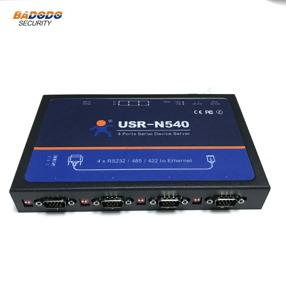 Industrial 4 Ports Serial Device Server USR-N540 RS232 RS485 RS422 to Ethernet Network Converter Support Modbus RTU To TCP