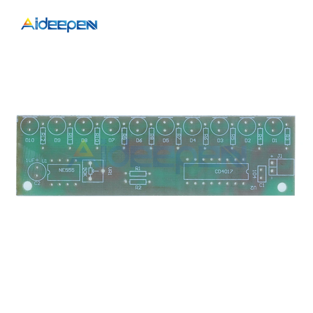 NE555+ CD4017 тренировочные Обучающие наборы светодиодный модуль с мигающими огнями электронный набор для Arduino DIY Kit