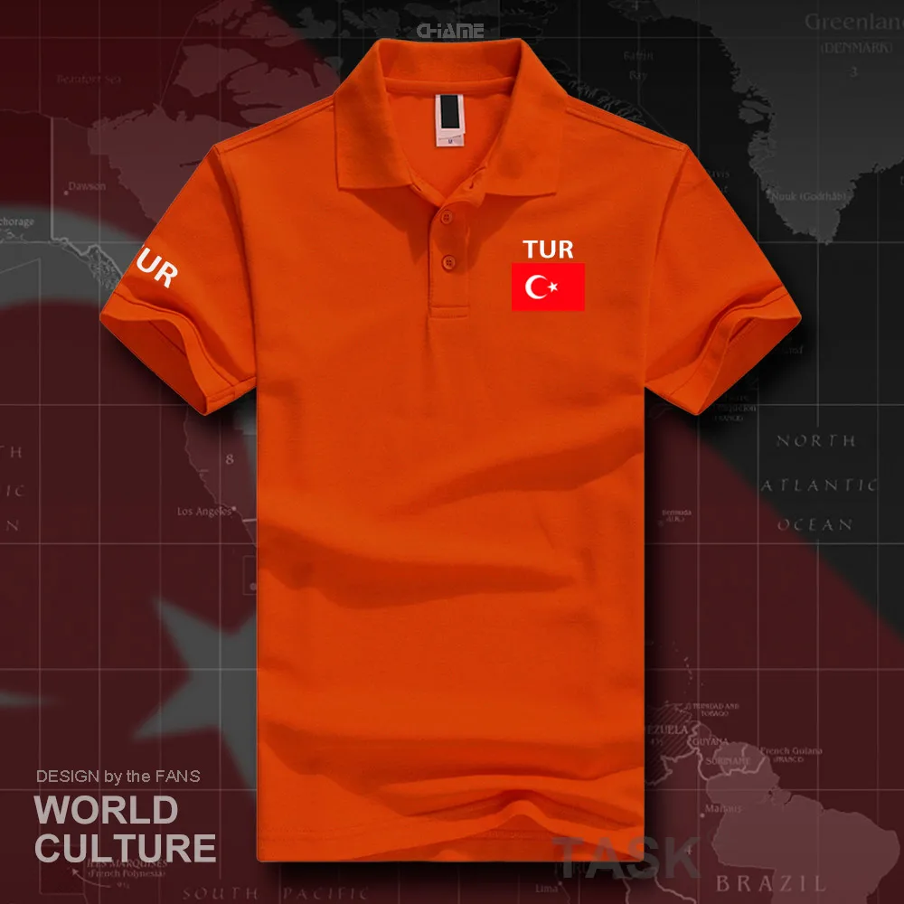 Турция Тур рубашки поло для мужчин короткий рукав белый брендов с принтом для страны хлопок нация команда Флаг турецк