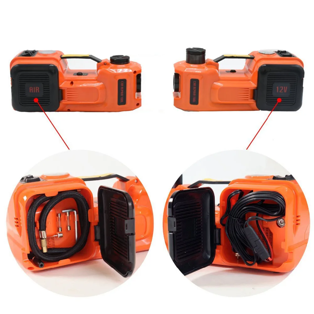 ELECTRIC HYDRAULIC FLOOR JACK WITH INTEGRATED TYRE AIR PUMP (FOR CARS