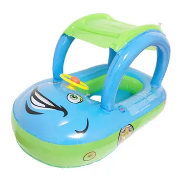 

Inflatable Baby Kids Child Float Seat Boat Tube Ring Car Sun shade Swimming Pool