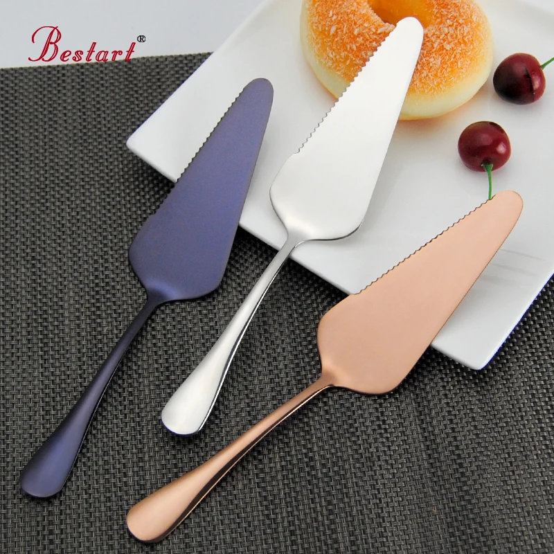 

3 Color Stainless Steel Server Spatula Cake decorating Baked Pizza Blade Knife Western Cheese Knife Spade Baking Turner Divider
