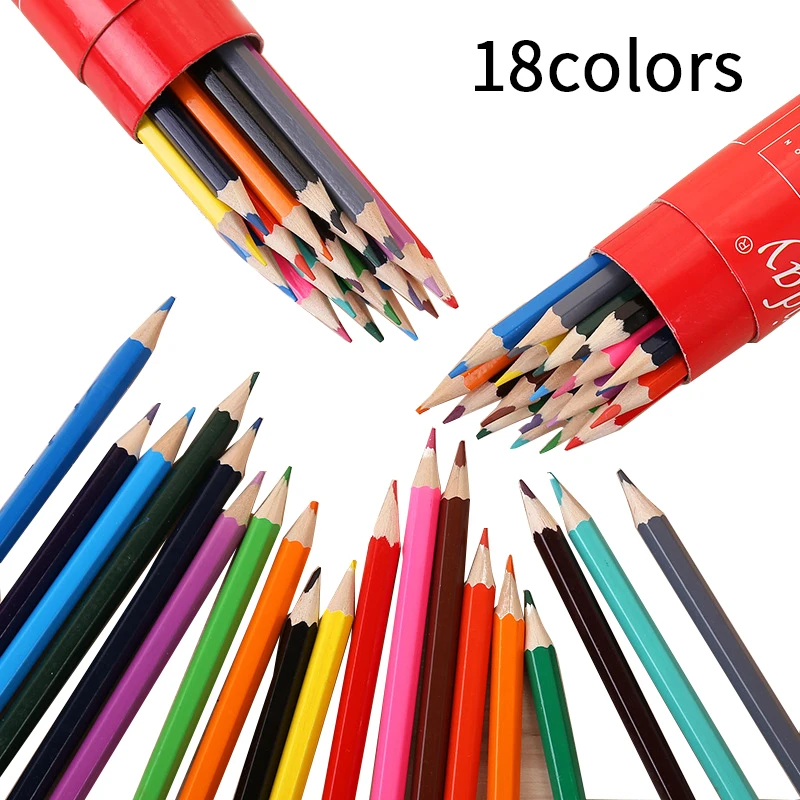 Faber castell 18 Colors Wood Colored Pencil Painting Colorful