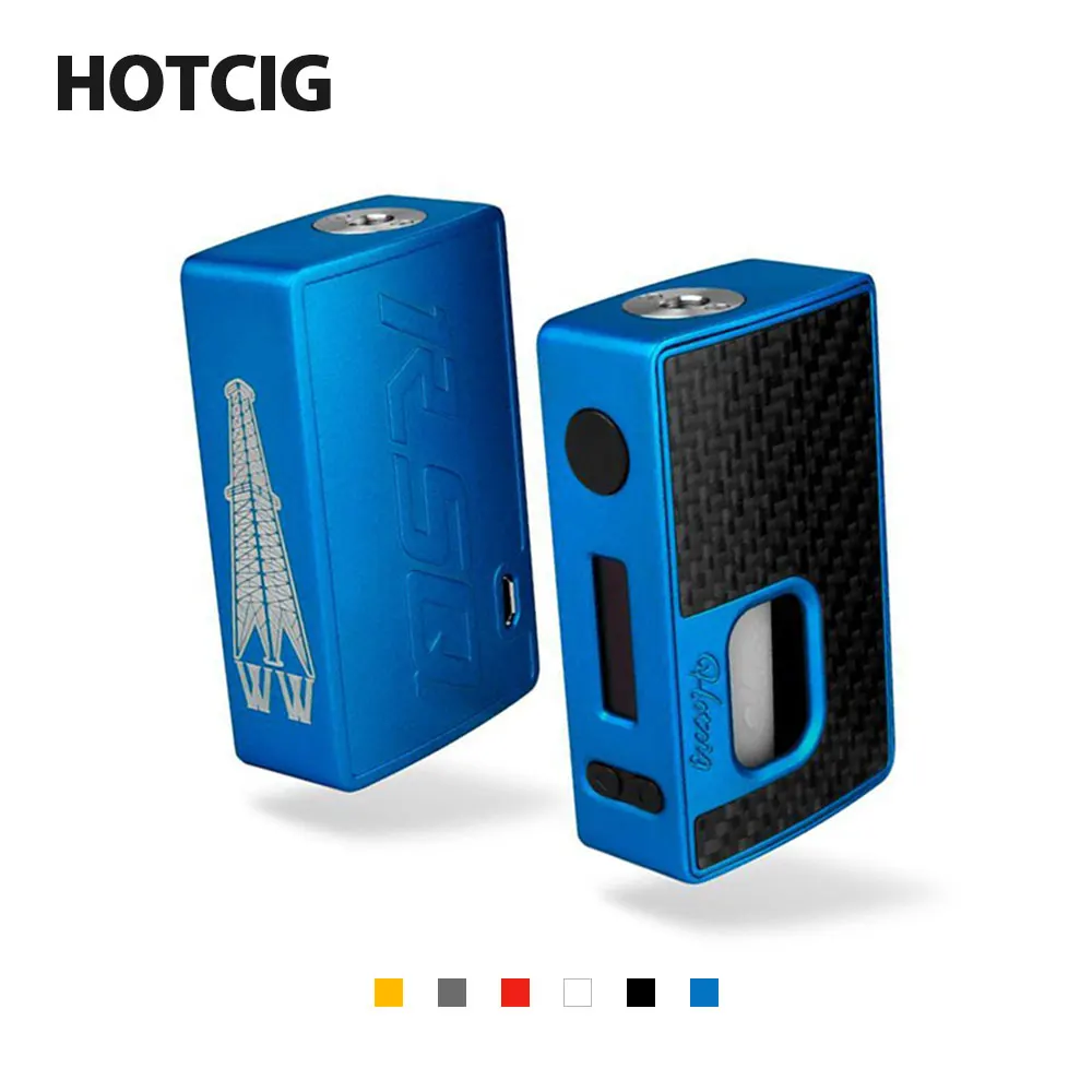 Оригинальный Hotcig RSQ 80 Вт TC Squonk MOD с 8 мл бутыль и 0,8 мс быстро стрельбы Скорость и 0,9-дюймовый OLED Дисплей E-сигареты Vape Mod