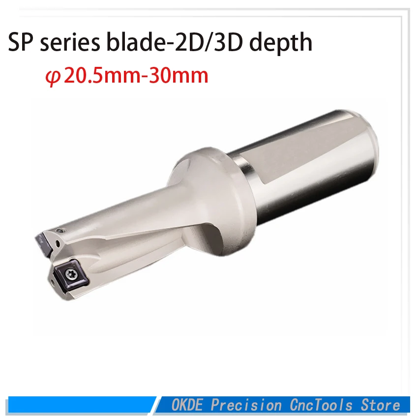 

SP series U drill,fast drill,20.5-30mm 2D 3D depth,Indexable bit,drilling,for Each brand SP series blade,Machinery,Lathes,CNC