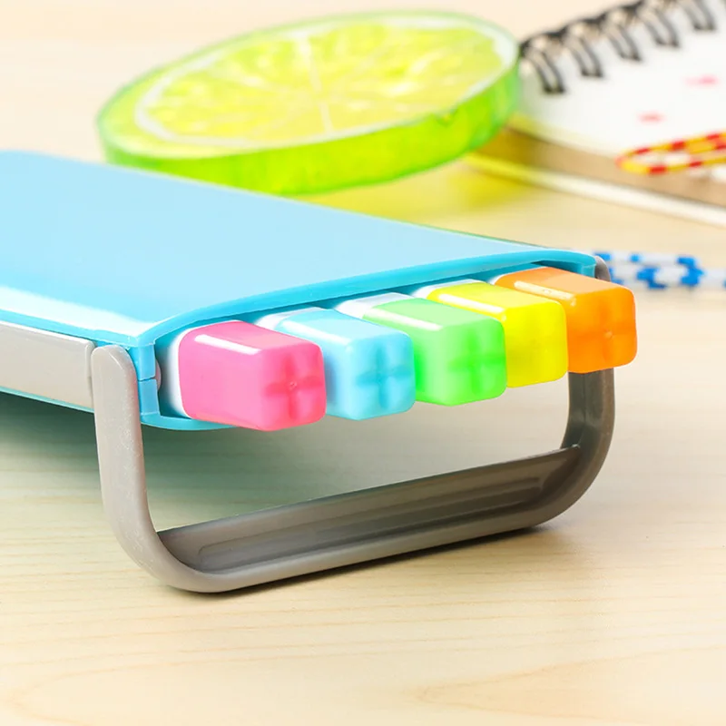 

1Box DIYhigh Quality Multi-color Candy Highlighters Environmental Graffiti Classification Markers Children Gifts School Supplie