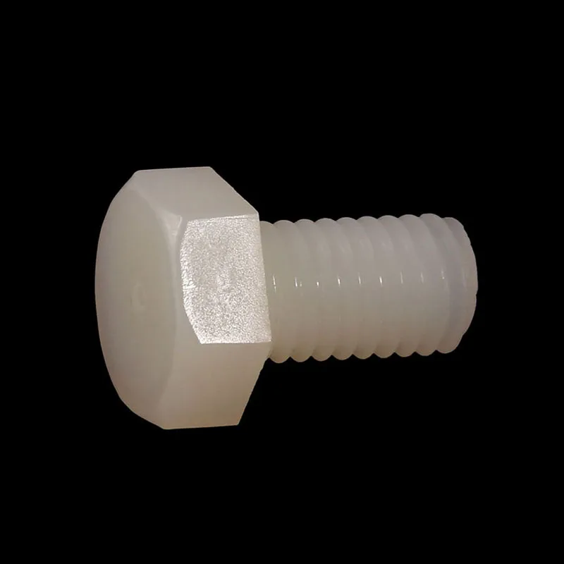 

M8 Plastic Screws, Nylon Hex Bolts,DIN933 Hex Screws, Insulated Plastic Screws M8*10/12-60mm
