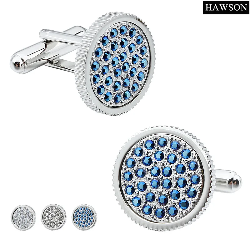 Запонки мужские круглые с кристаллами на свадьбу|crystal cuff links|cuff linkscuffs men |