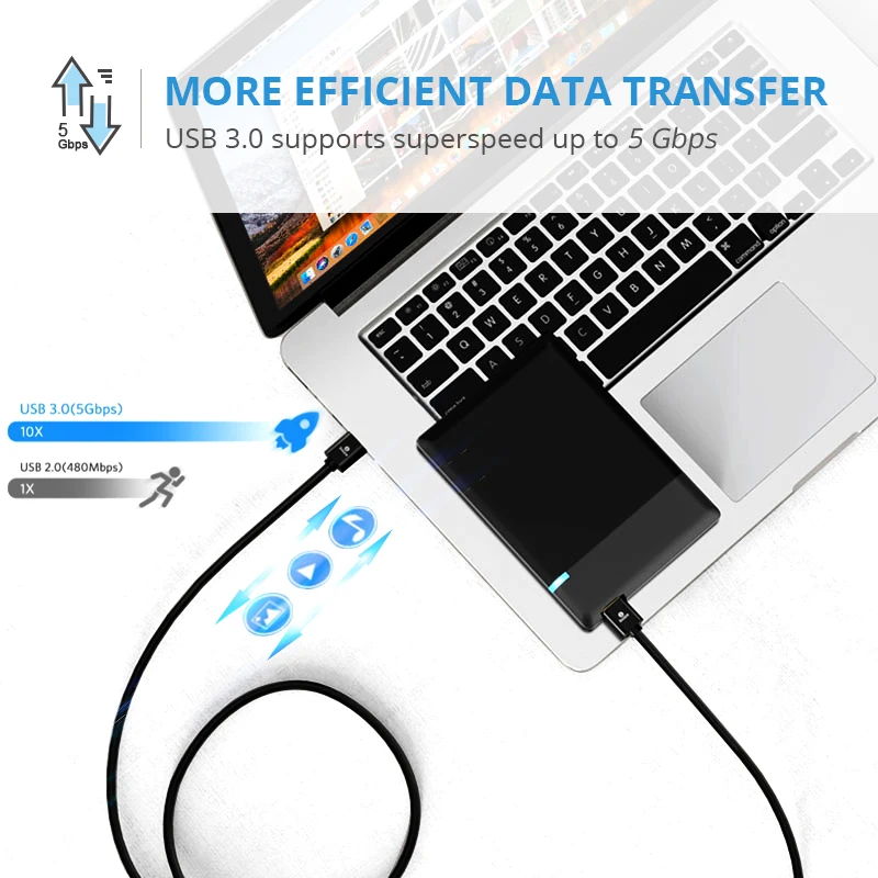 Usb кабель Biaze с разъемом USB 3 0 Удлинительный типа A Папа папа сверхскоростной