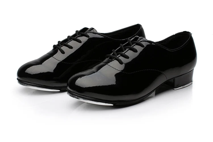 Обувь для мужчин; спортивная танцевальная обувь для мужчин, детей, взрослых; алюминиевая подошва; Fla men co Tap; Танцевальная обувь; кроссовки для выступлений; мужская обувь - Цвет: oil black