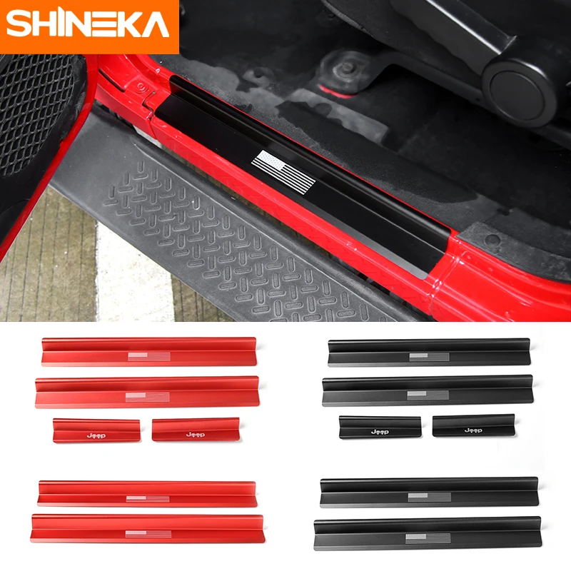 Черная Накладка на порог SHINEKA с флагом США протектор для входной двери