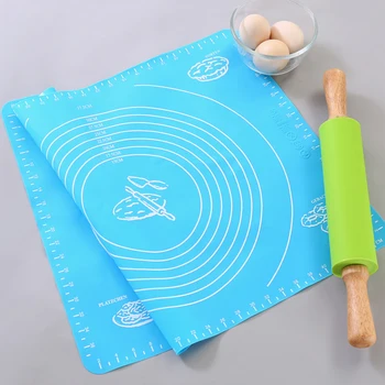 

Silicone Baking Mat Rolling Pastry Large Nonstick Fondant Heat Resistent Dining Table Mat