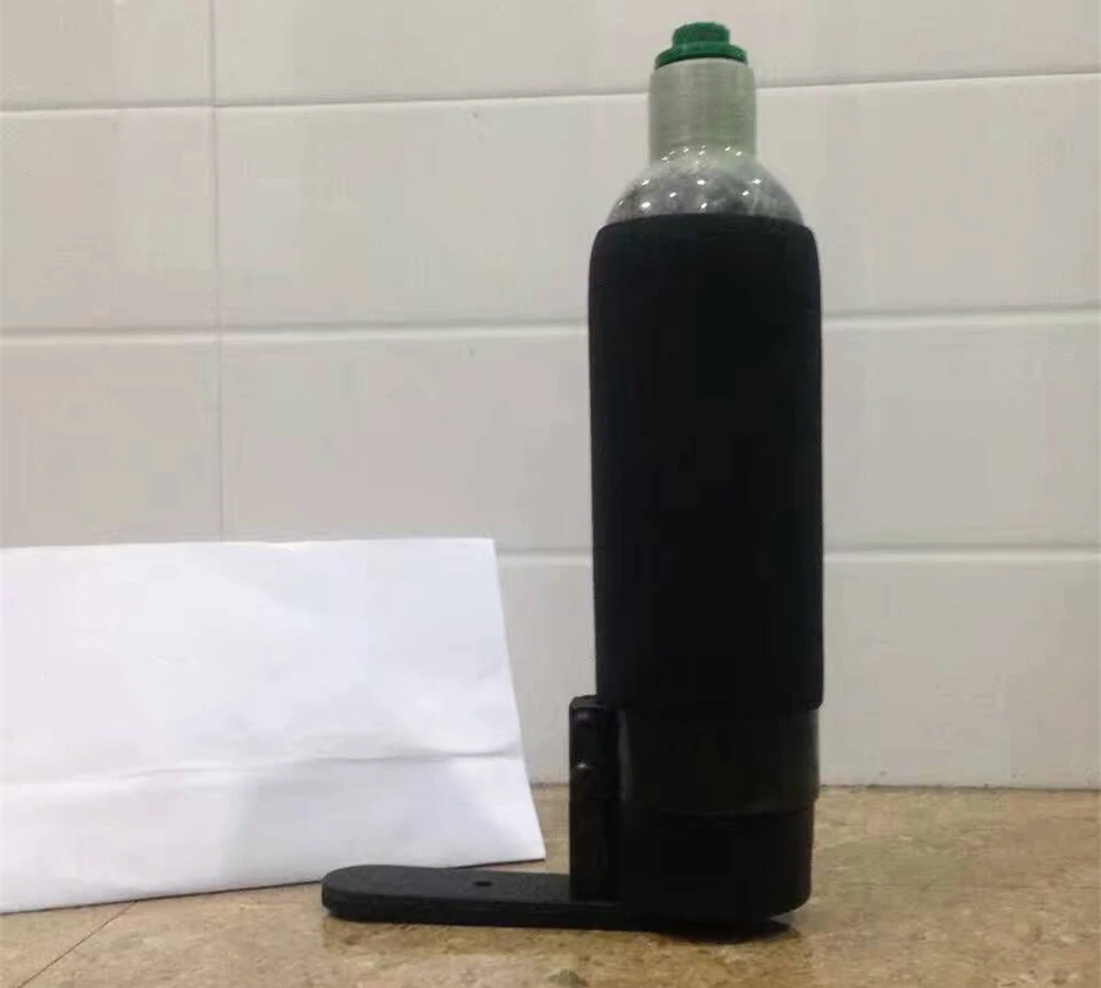 

PCP Paintball Cylinder Protection Protective Tank Cover Black for 0.35L/0.45L/0.5L High Pressure Cylinder metal
