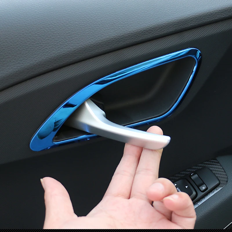 4pcs For Hyundai Ix35 2017 2018 Inside Door Handle Decorate Frame