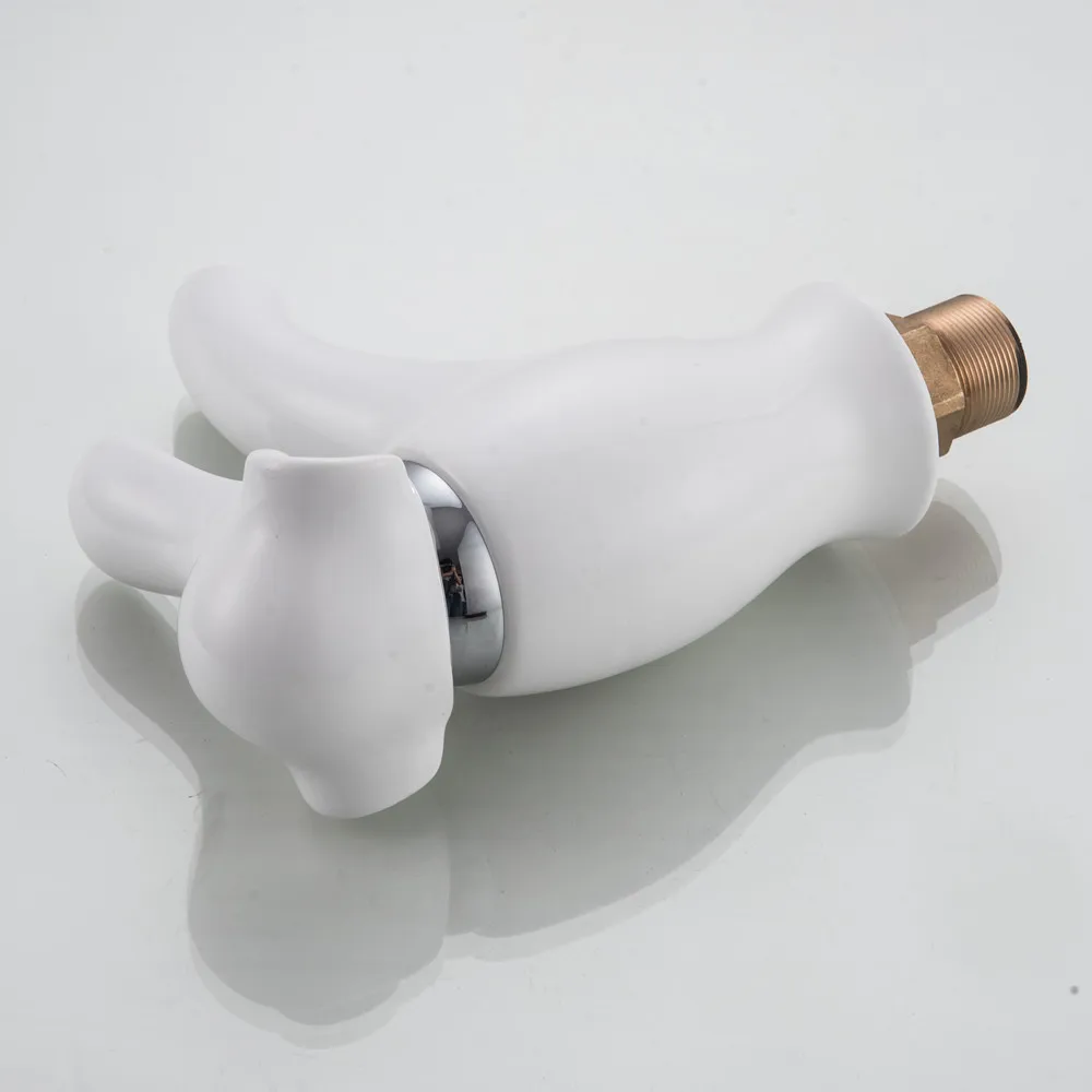 Basin Faucet Cartoon Lovely Children Toddler Home Bathroom Water Trough Faucet Single Handle Hot And Cold Water Ceramic Tap Mci13
