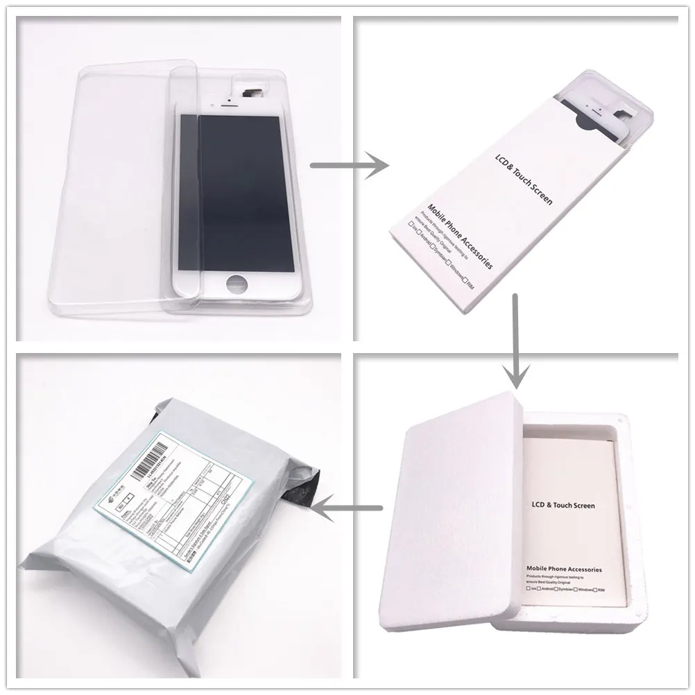 AYJ AAA теплый белый ЖК экран для iPhone 6 5 5S SE 5C Plus преобразователь изображений