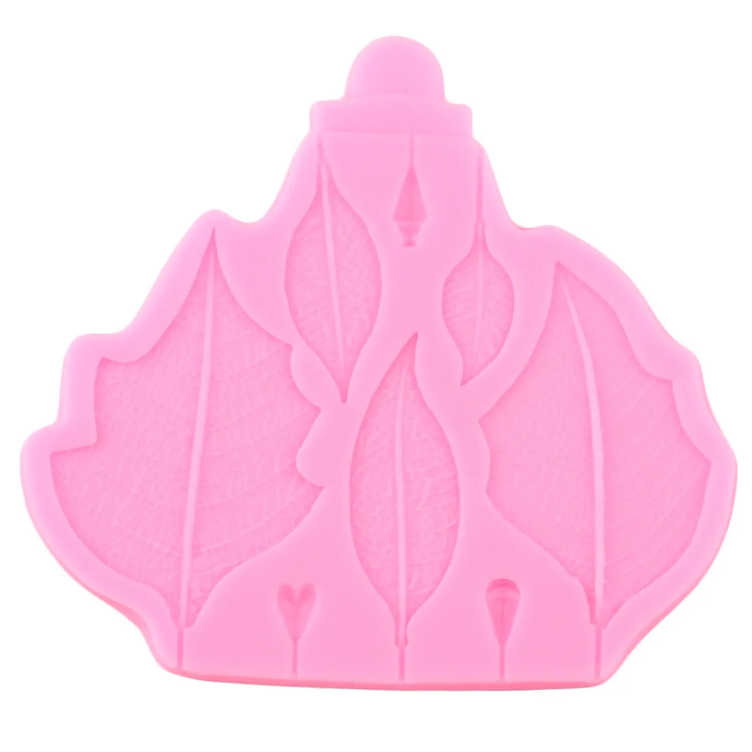 Poinsettia Flower Petal Silicone Mold 3D Leaves Cake Border Fondant Molds Cake Decorating Tools Chocolate Candy Fimo Clay Moulds