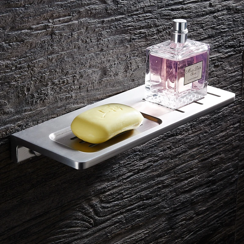 Soap Holder Shower Aluminum Lengthen Soap Dish Drain Bathroom Soap Dishes Rack Basket Wall Mounted Cosmetic Shampoo Shelf Tray Soap Holder Shower Aluminum Lengthen Soap Dish Drain Bathroom Soap Dishes Rack Basket Wall Mounted Cosmetic Shampoo Shelf Tray