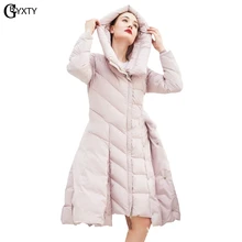 GBYXTY Зимний пуховик и пальто для женщин с капюшоном Длинная толстая Женская винтажная юбка пуховик Верхняя одежда Пальто ZA975