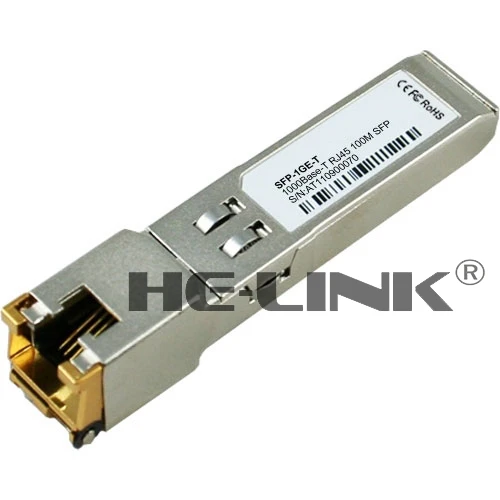 

SFP-1GE-TX - 1000BASE-T SFP RJ45 100m transceiver (Compatible with Juniper)