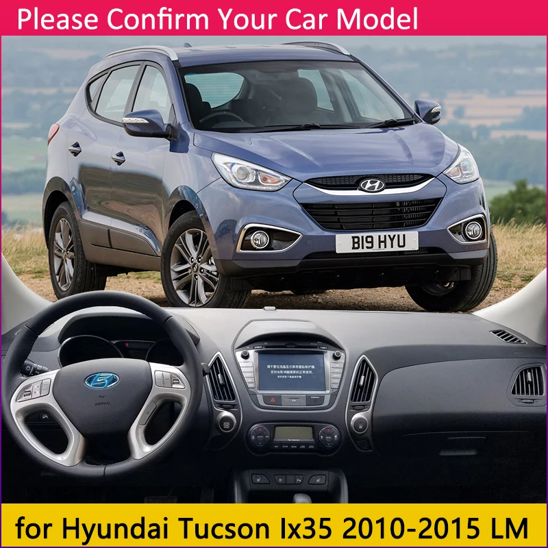 Для hyundai Tucson 2010 2011 2012 2013 лм Ix35 Противоскользящий коврик, коврик на приборную панель Зонт приборной защиты аксессуары