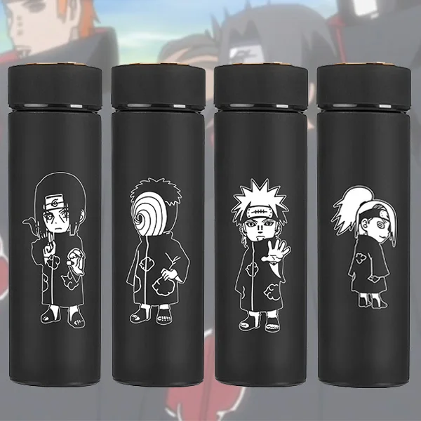 OUSSIRRO NARUTO термос удзумаки Наруто с крышкой Hatake Kakashi Uchiha Itachi кружки Cup Gift|Вакуумные